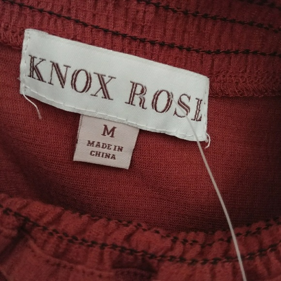 COLD SHOULDER RUFFLE NECK BODYSUIT KNOX ROSE SHIRT - Picture 6 of 8